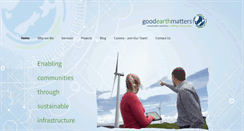 Desktop Screenshot of goodearthmatters.com