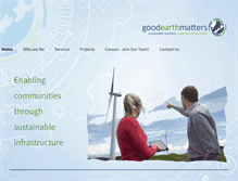 Tablet Screenshot of goodearthmatters.com